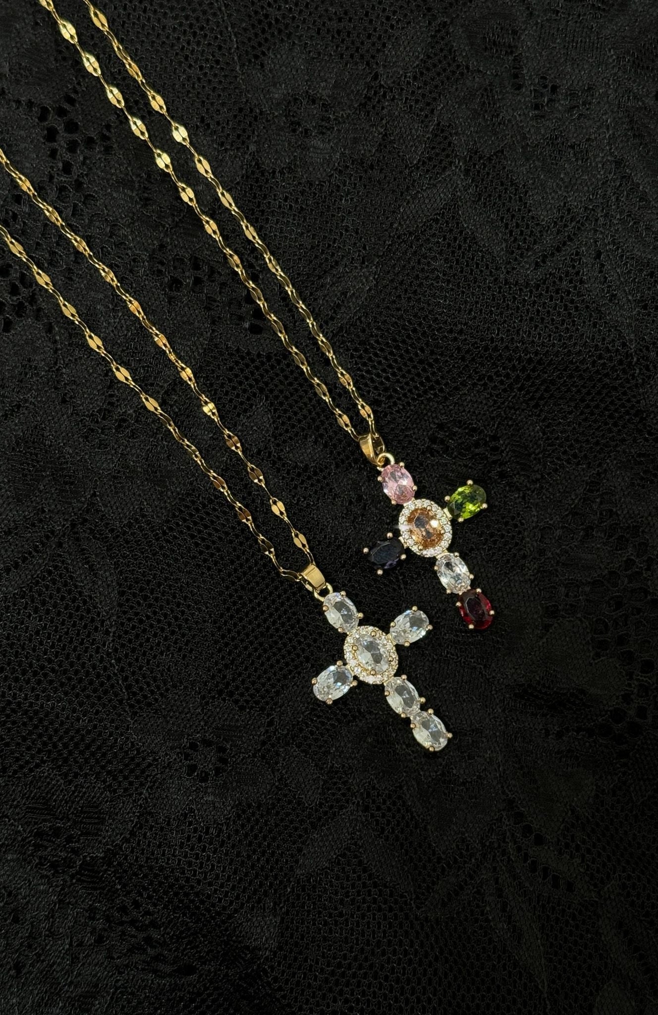 Missy Jewelry Abbygail Layered Gemstone Necklace Set