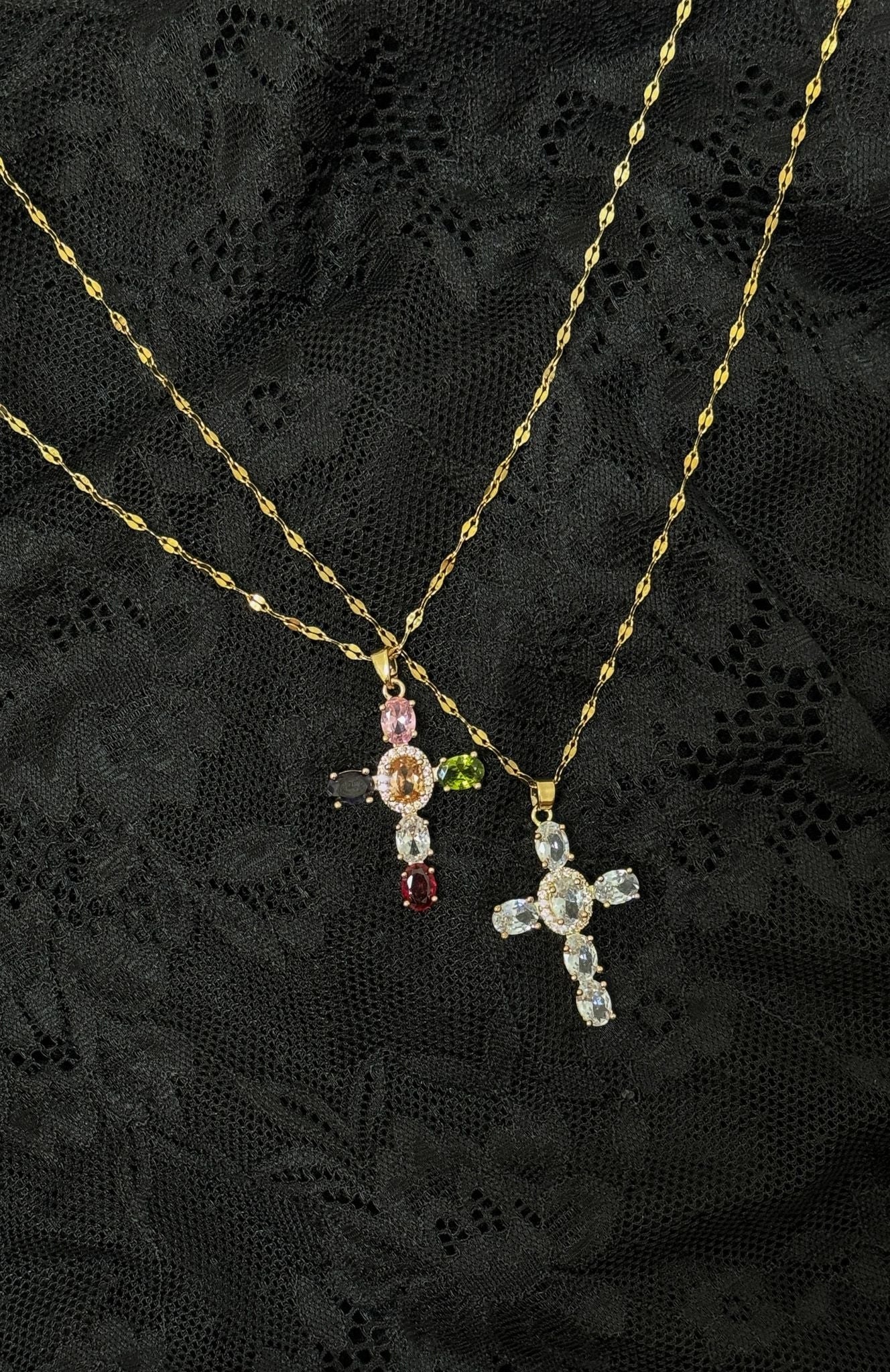 Missy Jewelry Abbygail Layered Gemstone Necklace Set