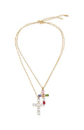 Missy Jewelry Abbygail Layered Gemstone Necklace Set