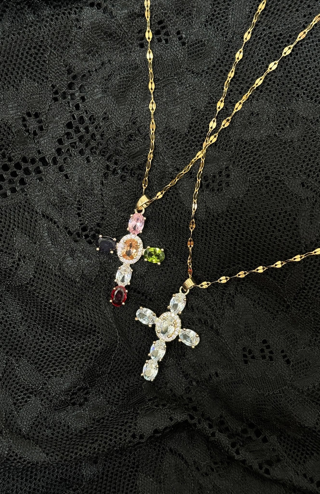 Missy Jewelry Abbygail Layered Gemstone Necklace Set