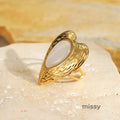 Abree Dainty Heart Studs & Rings [I72LJ9A0]