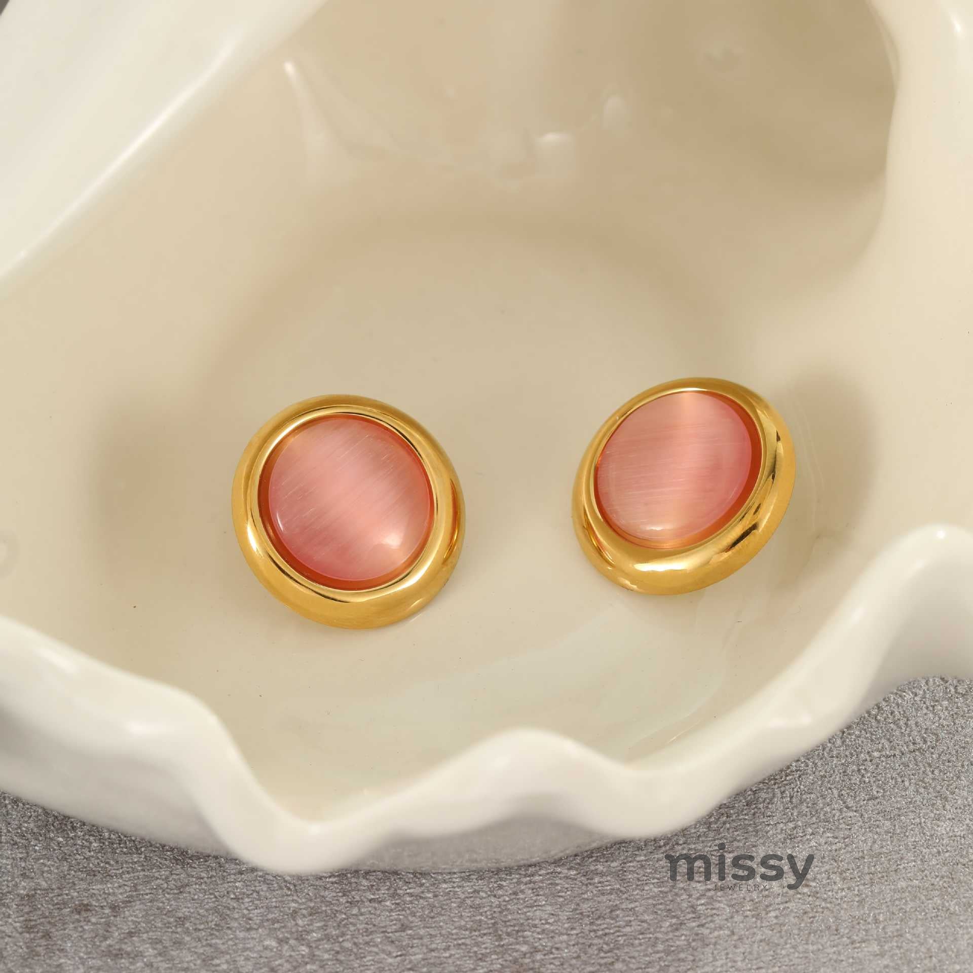 Abree Dainty Heart Studs & Rings [K8T9IBE0]