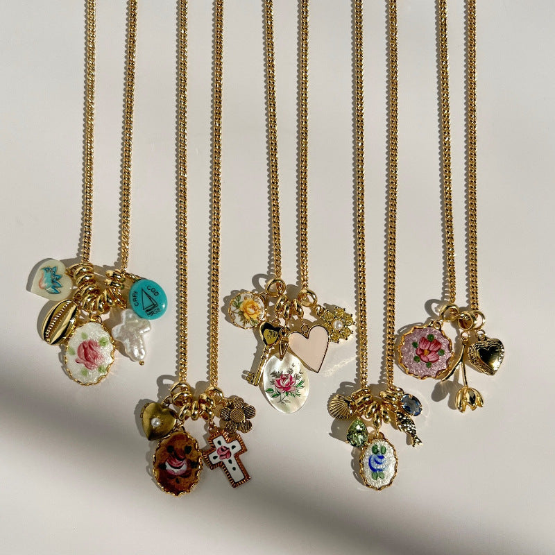 Acelyn Ocean Charm Necklace [0L17UJCZ]