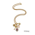 Acelyn Ocean Charm Necklace [8XL38PG9]