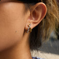 Adalae Two-Tone Geometric Earrings [DULJU32R]