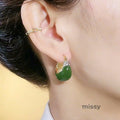Adalina Avocado Gem Basket Earrings [YRGD8G63]