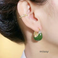 Adalina Avocado Gem Basket Earrings [IQSLJQ57]