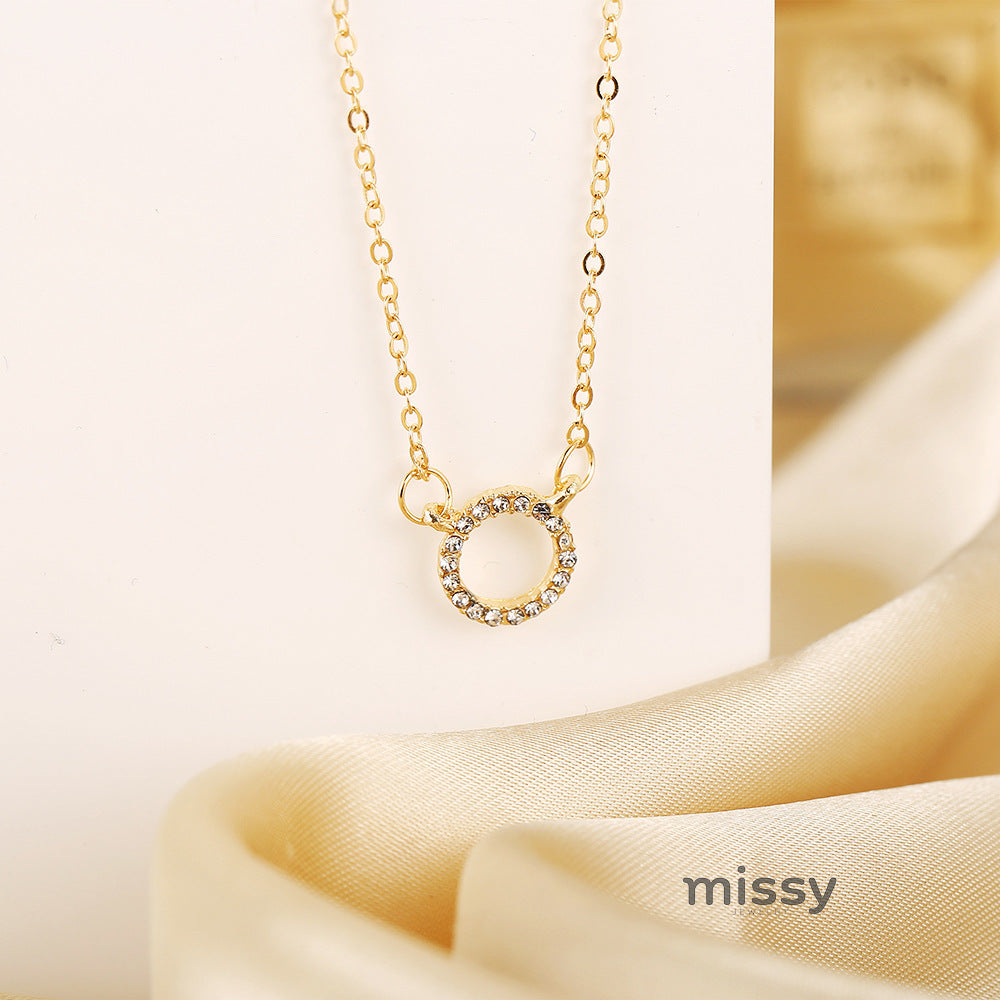 Adalind Layered Geometric Necklace [69FLQOET]