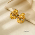 Adama Twisted Pavé Huggie Earrings [FUB5ZM95]