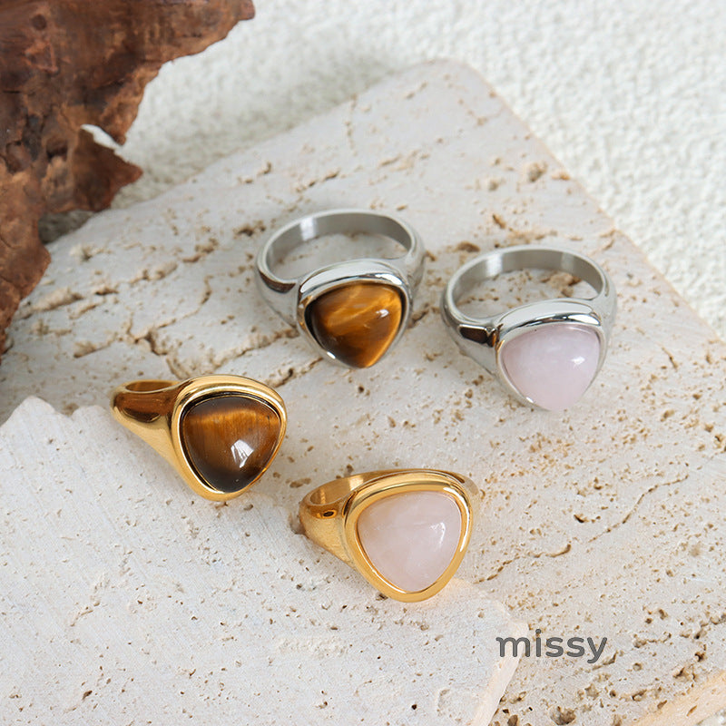Addie Triangle Stone Ring [SLTAJR9S]