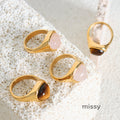 Addie Triangle Stone Ring [STTJVT1D]