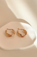 Missy Jewelry Addilynn Twisted Gold Hoops