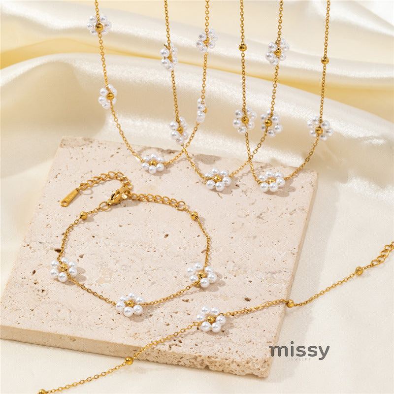 Adelle Floral Charm Jewelry Set [2XY05SYZ]
