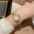 Adilene Pearl Diamond Bracelet Watch [EPMM86TO]