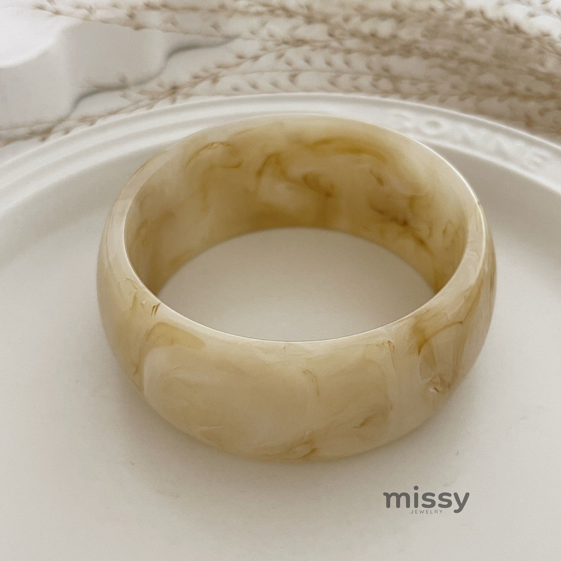 Adira Swirl Resin Bracelet [35F1PGRP]