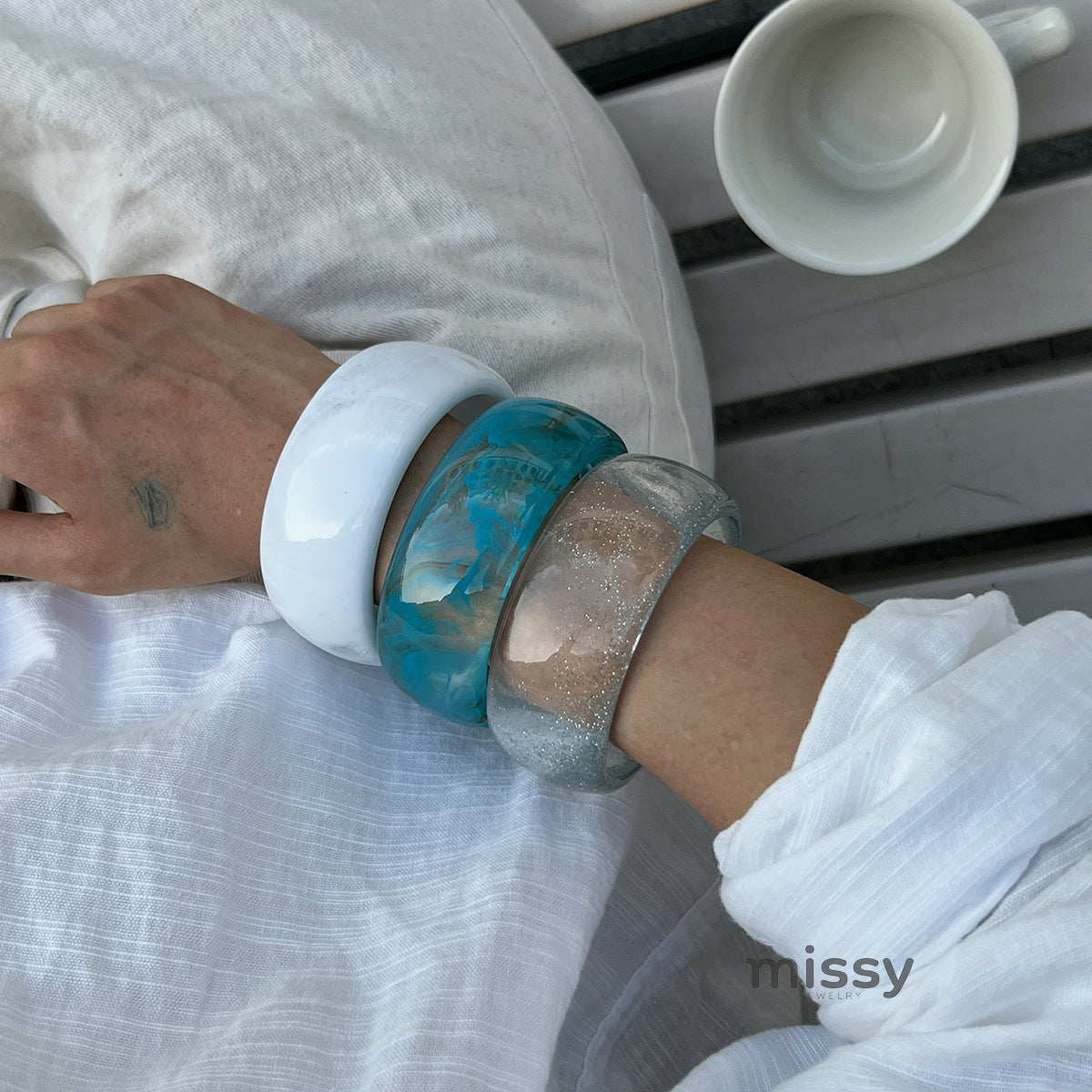 Adira Swirl Resin Bracelet [ZOKQV2C9]