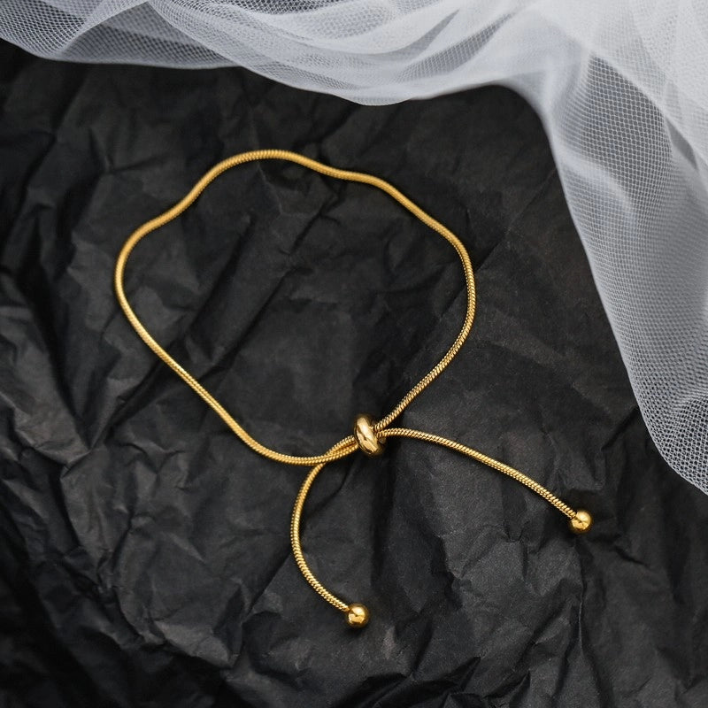 Adjustable Drawstring Chain Anklet [5S7UFRO7]