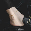 Adjustable Drawstring Chain Anklet [TW65OG9L]