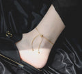 Adjustable Drawstring Chain Anklet [Z3VWCO8E]