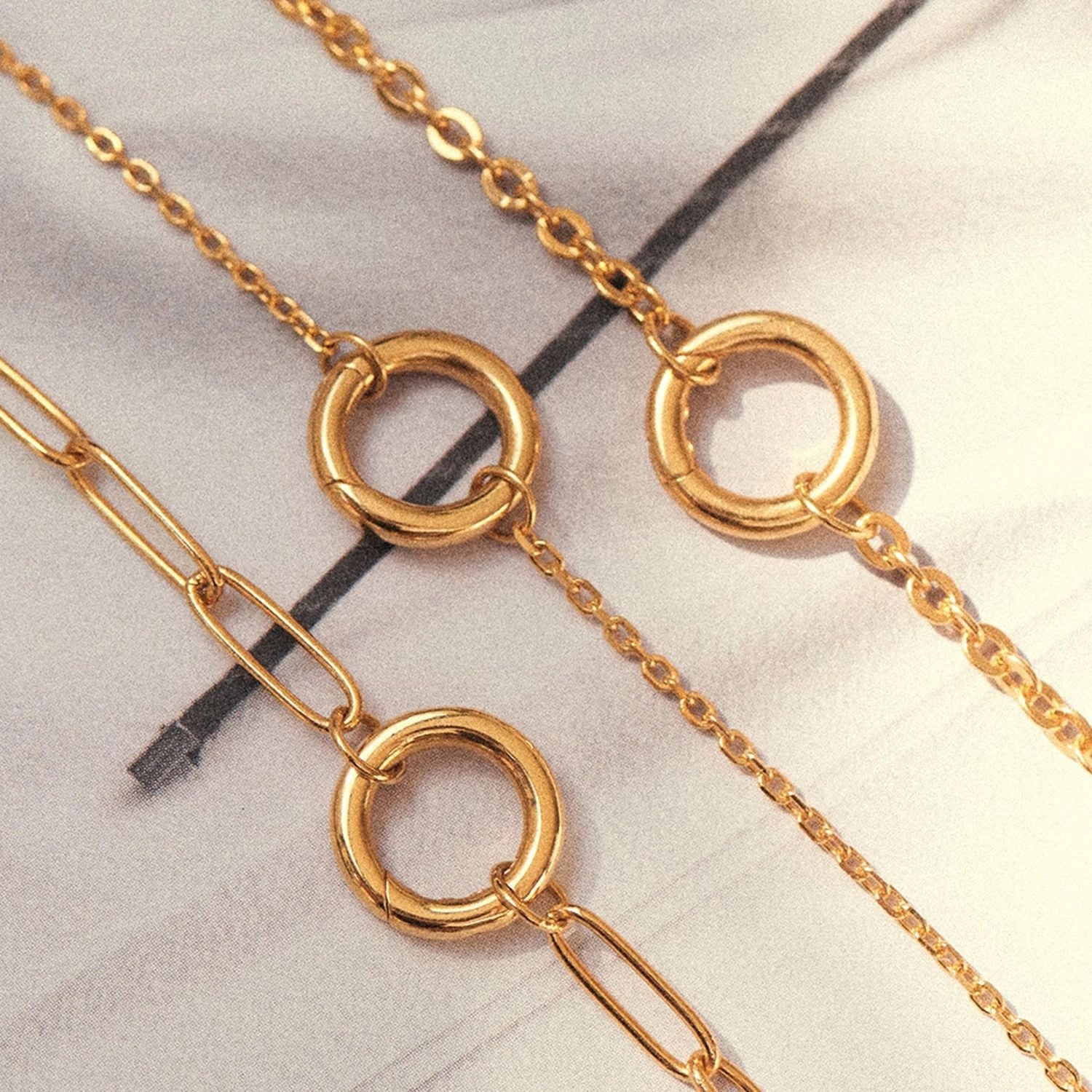 Adjustable Paperclip Chain Necklace [8AG8XZB4]