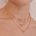 Adjustable Paperclip Chain Necklace [HNS5NN5B]