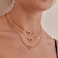 Adjustable Paperclip Chain Necklace [DSBDEI9Q]