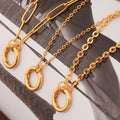 Adjustable Paperclip Chain Necklace [6FQ966TA]