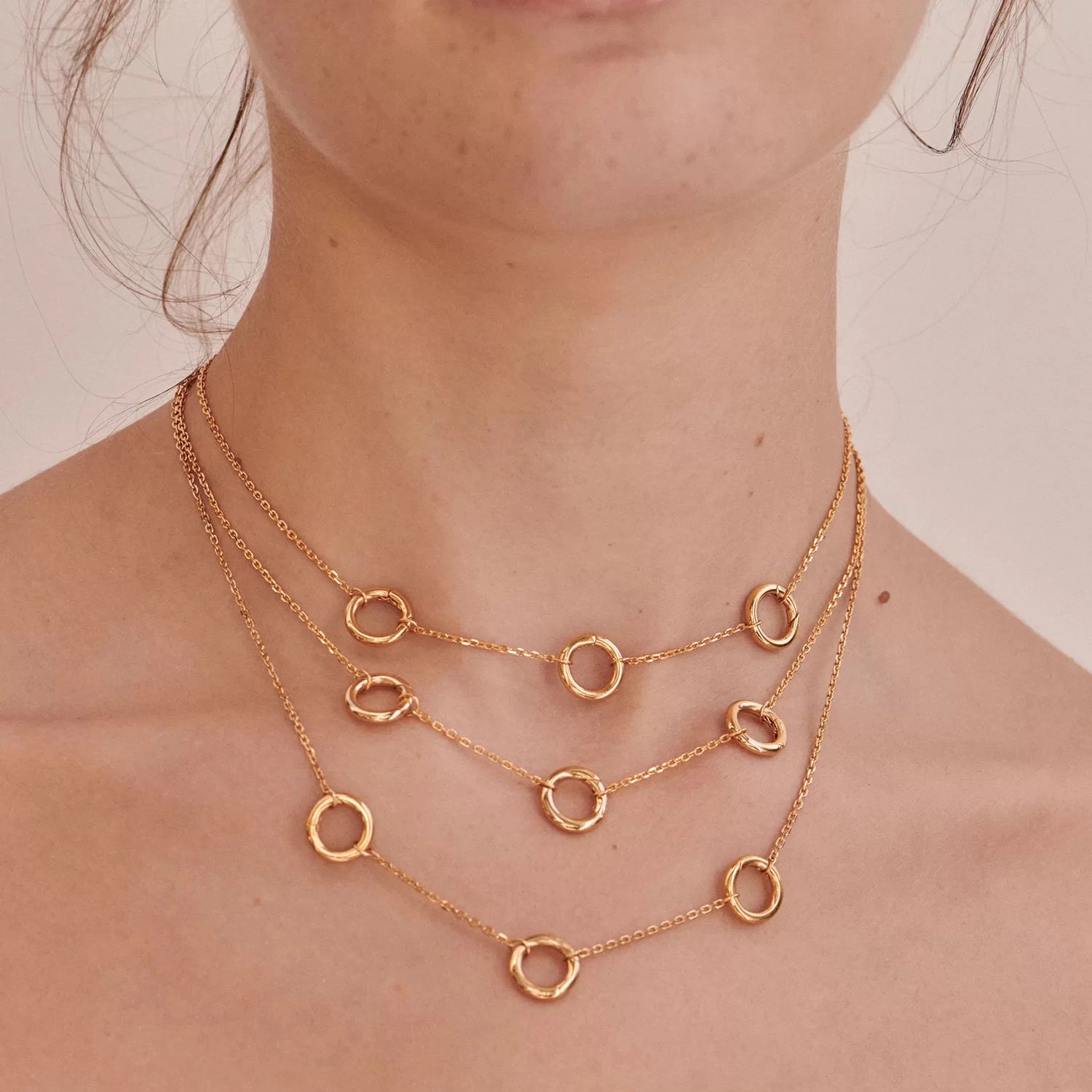 Adjustable Paperclip Chain Necklace [146WR931]