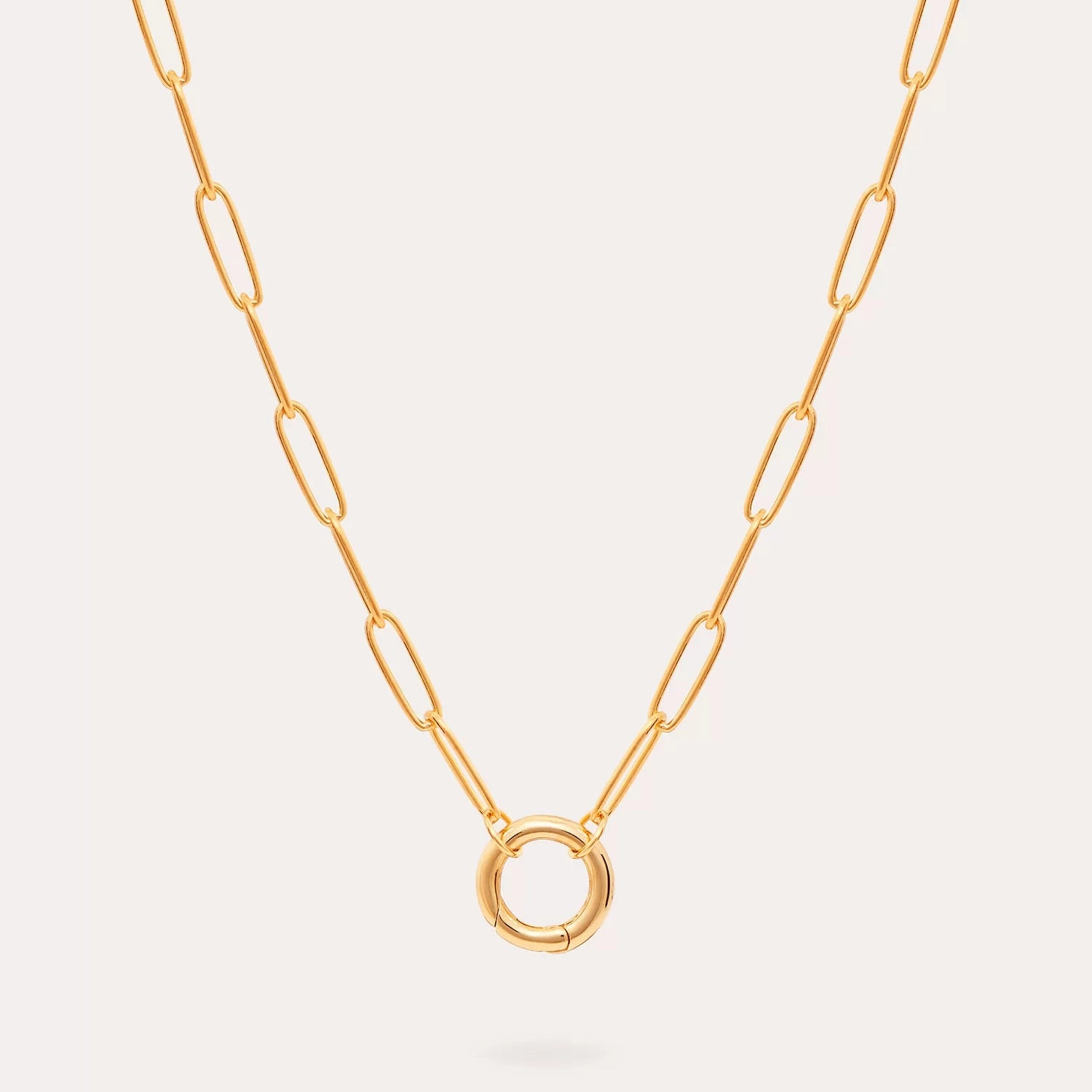 Adjustable Paperclip Chain Necklace [C554I81D]