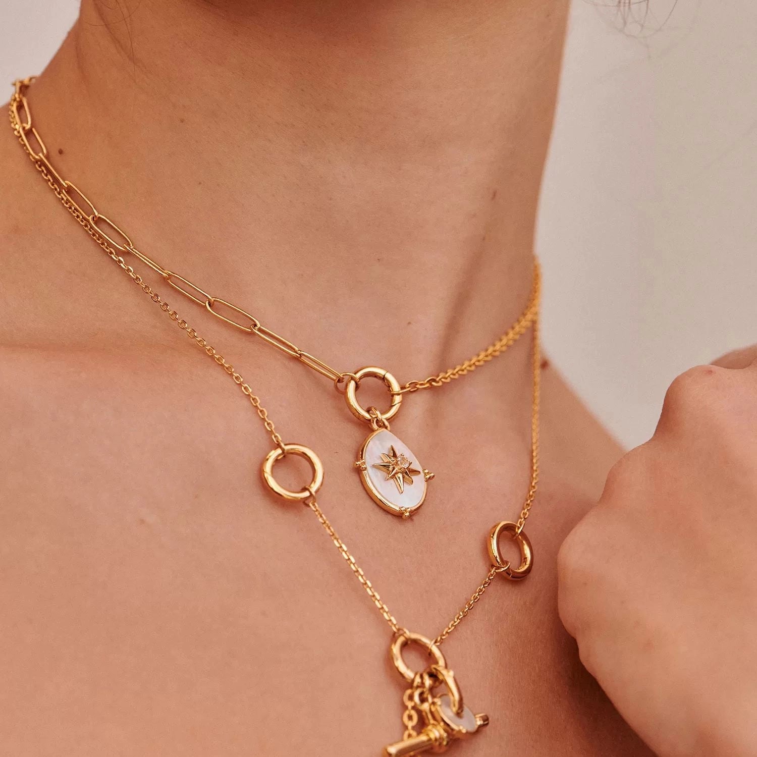 Adjustable Paperclip Chain Necklace [RH7D0IL9]
