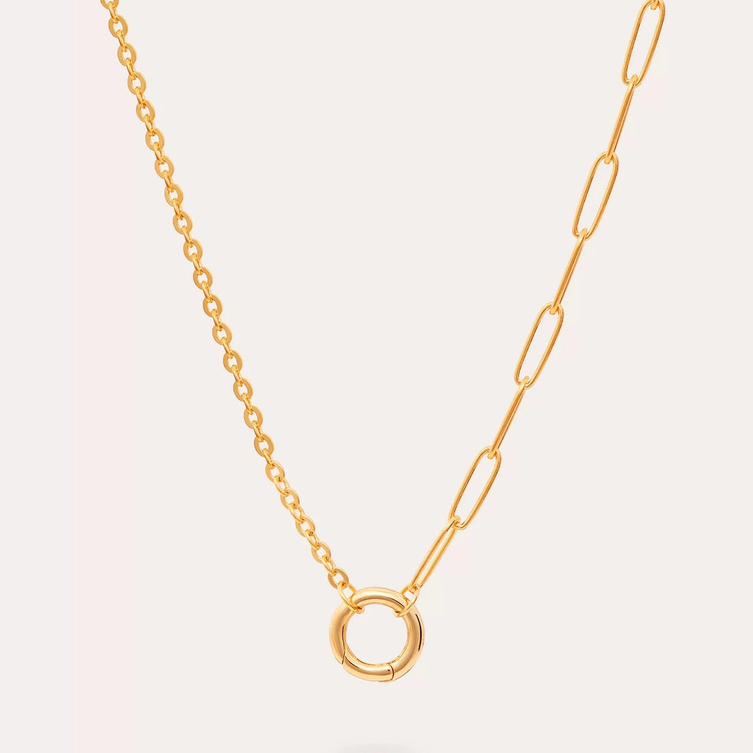 Adjustable Paperclip Chain Necklace [DSBDEI9Q]