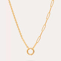 Adjustable Paperclip Chain Necklace [8YKAG75R]