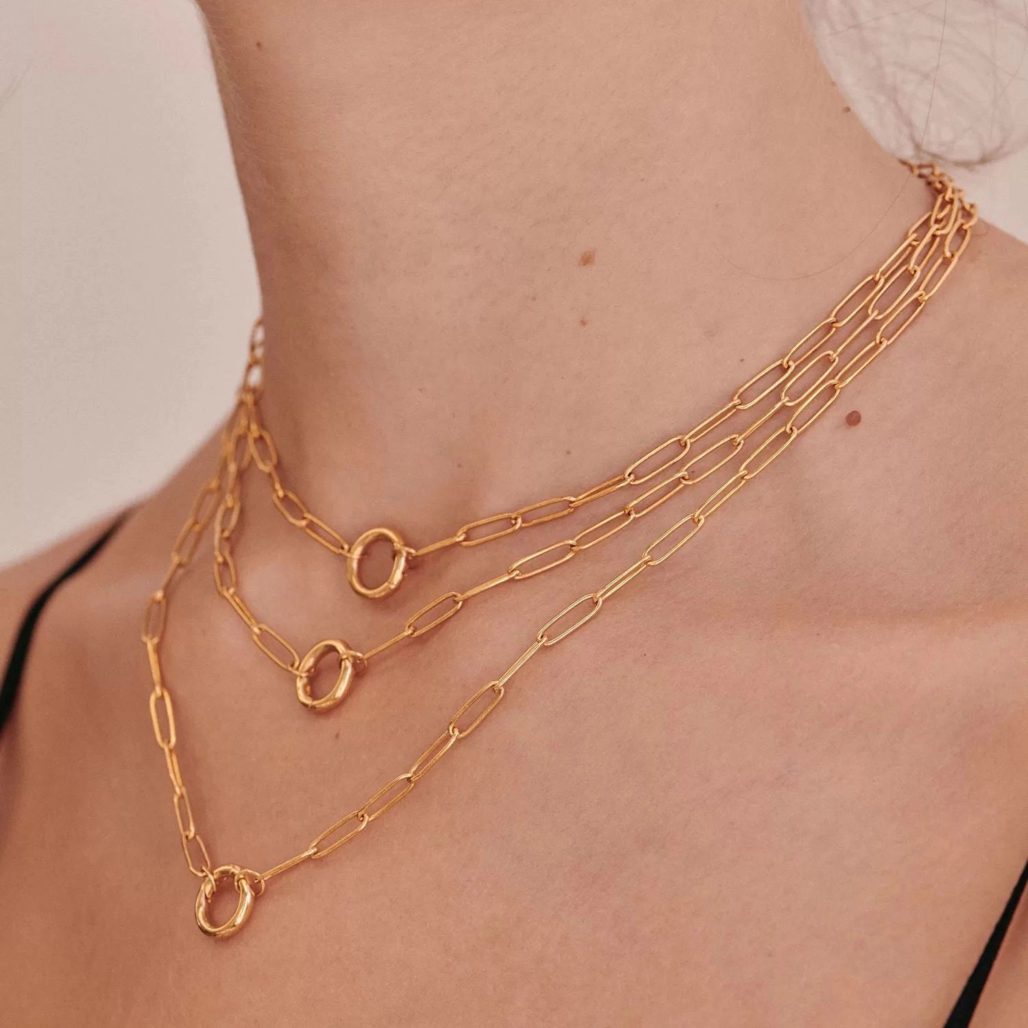 Adjustable Paperclip Chain Necklace [FTZ8TS3I]