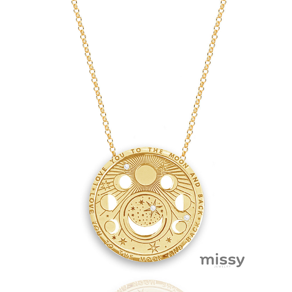 Adriana Celestial Charm Necklace [2Q3UPM3G]