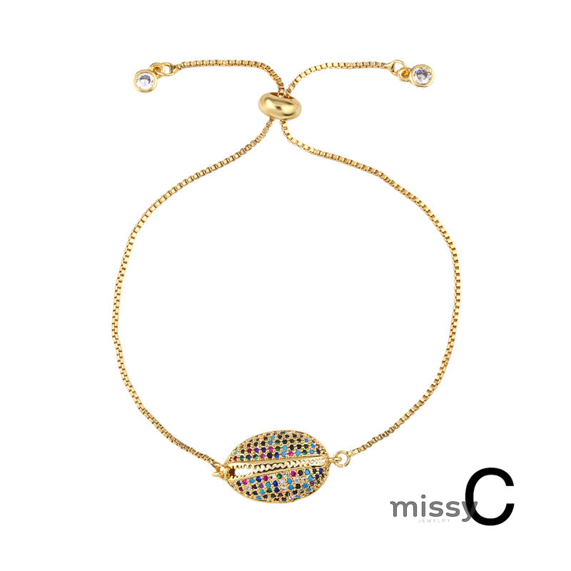 Adrianna Dainty Shell Zircon Bracelet [50RM0Z7E]