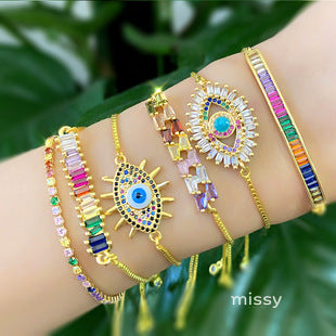 Adrianna Dainty Shell Zircon Bracelet [WVRUKCOU]