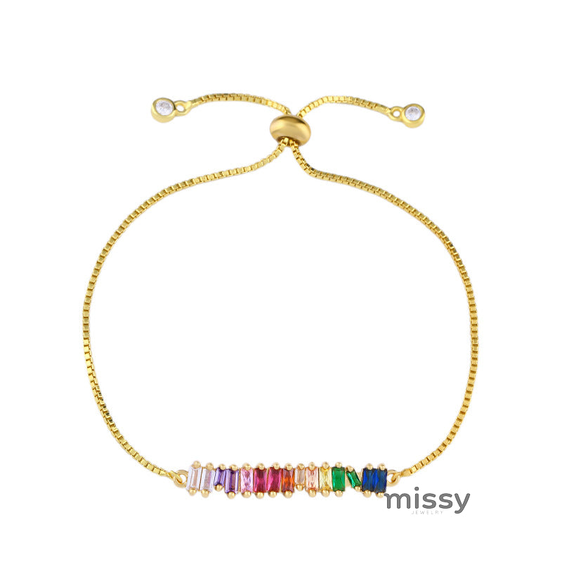 Adrianna Dainty Shell Zircon Bracelet [91LGWHIK]