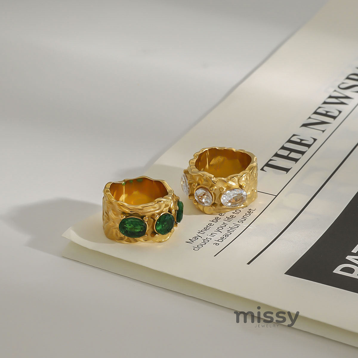 Afton Sleek Ring & Studs