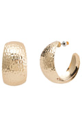 Missy Jewelry Ahtziri Textured Gold Hoops