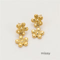Aiden Petal Drop Earrings [GRU347F2]