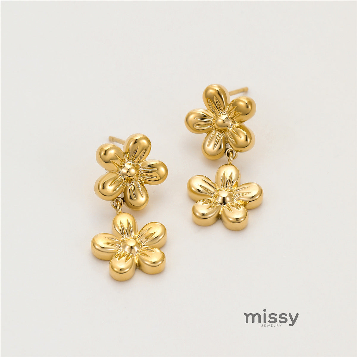 Aiden Petal Drop Earrings [GRU347F2]