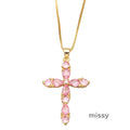 Ainhoa Colorful Zircon Necklace [I9M8YNGO]
