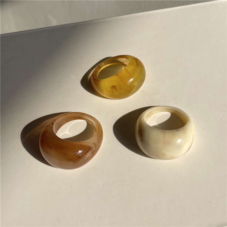 Ainslee Stackable Resin Ring Set [RHYMY40N]