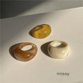 Ainslee Stackable Resin Ring Set [I1YXLZR8]