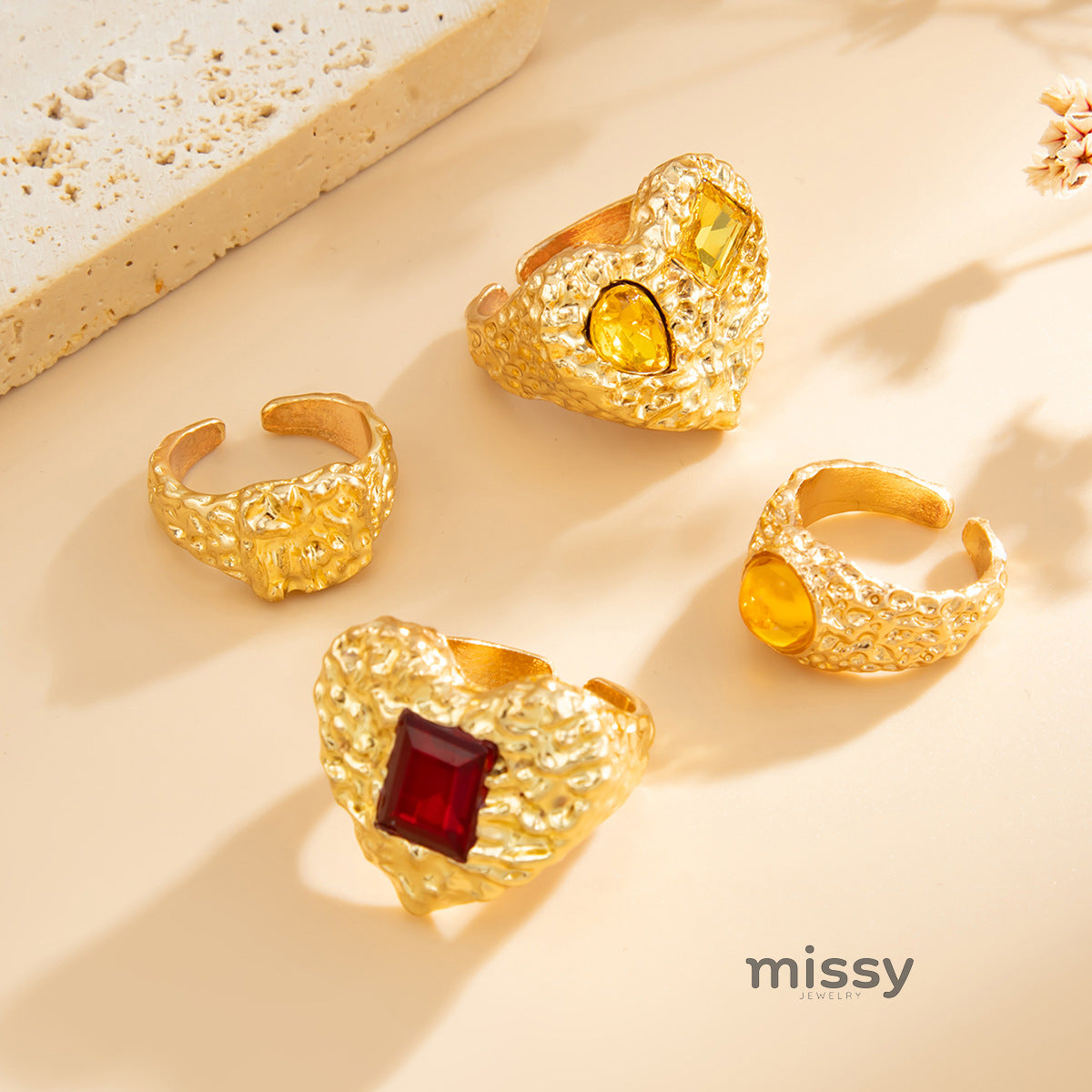 Aishani Molten Heart Crystal Ring [SWZYKUXI]
