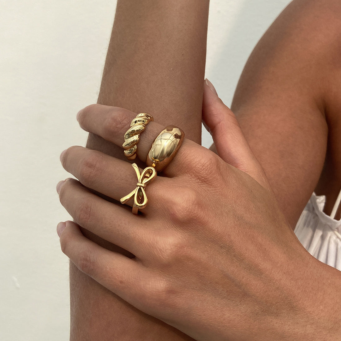 Aislin Delicate Butterfly Ring Set