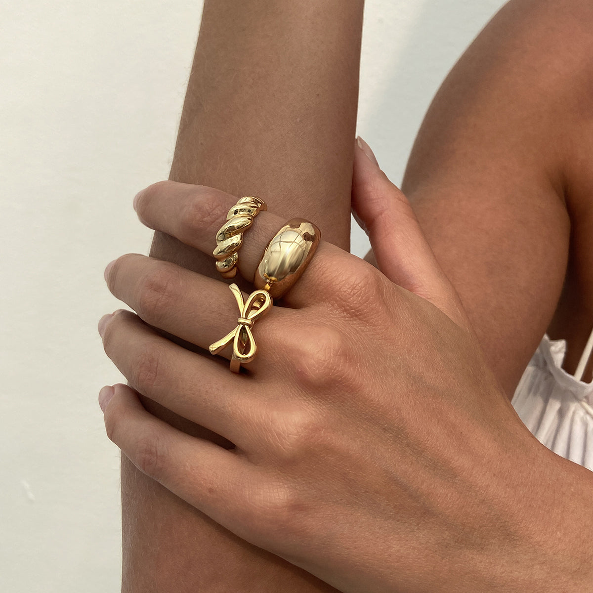 Aislin Delicate Butterfly Ring Set
