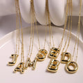 Aiyanah Glossy Bubble Letter Necklace [GB1YQHU7]