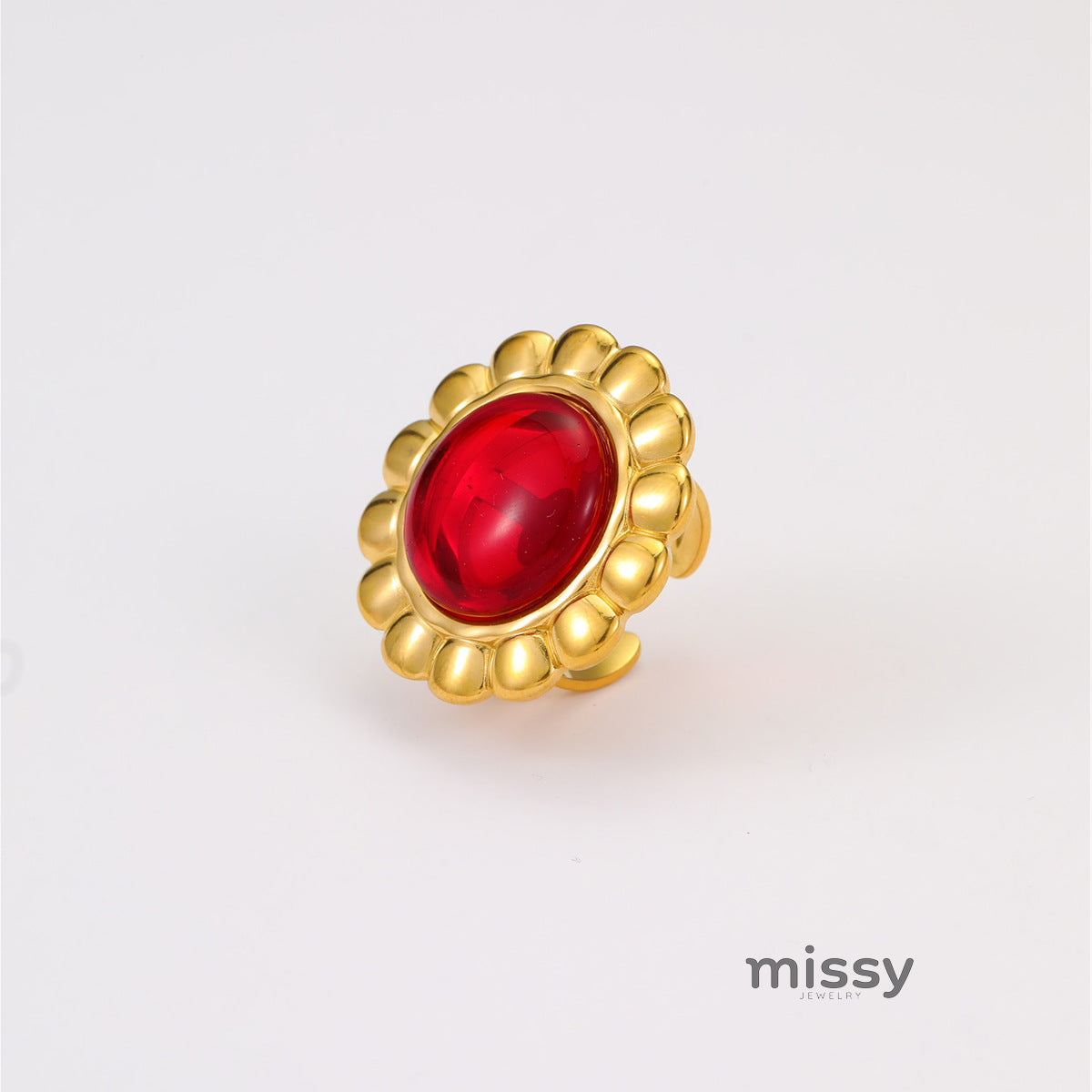 Aja Agate Statement Ring [QWSBUXNW]