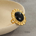 Aja Agate Statement Ring [56CYIESP]